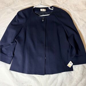 Talbots Dark Blue Women's Cape Jacket